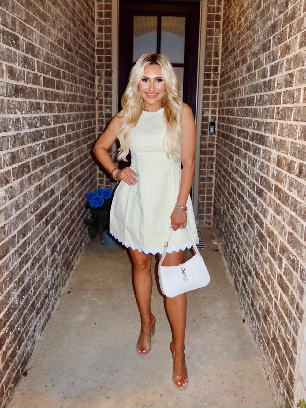 Pale Yellow Mini Dress